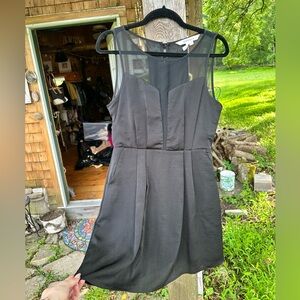 BCBGeneration Little Black Mesh Dress